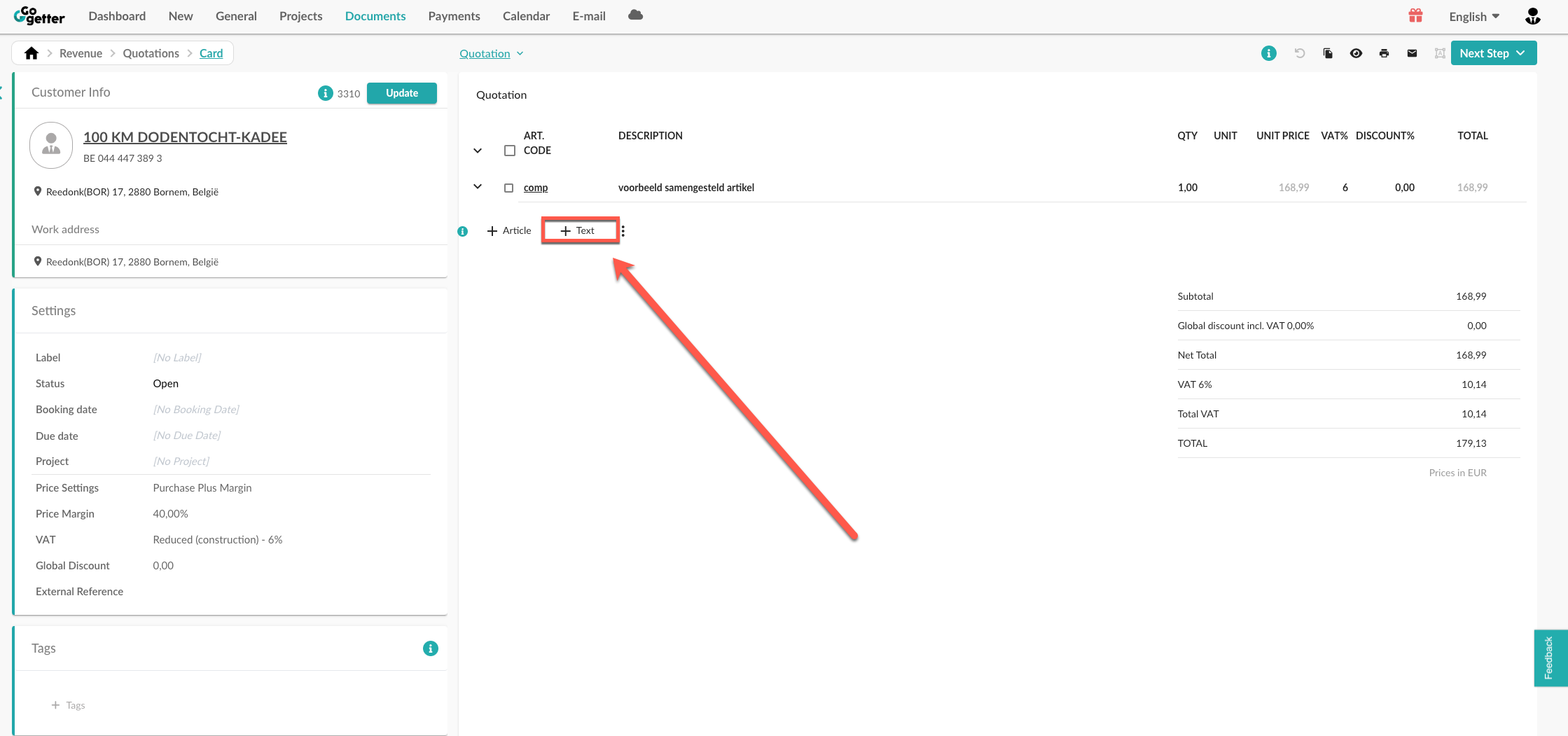 Add Text To Documents